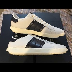 Cole Haan GrandPro Tennis Sneaker 9.5 White Navy